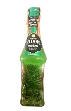 Suntory MIDORI Melon Liqueur 1/10th Empty Pint Bottle 46 proof buzzed melons