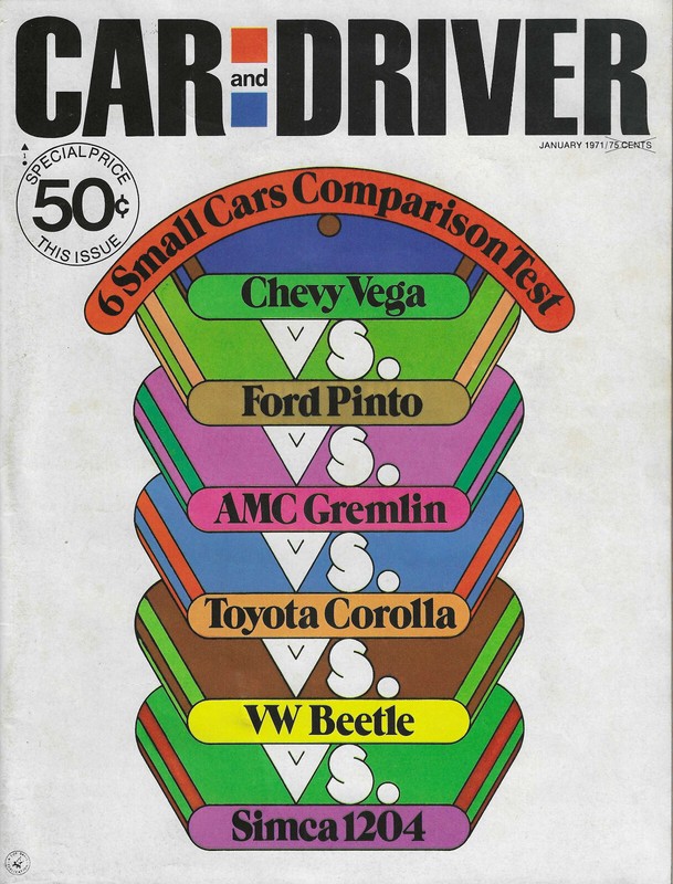 Car and Driver magazine January 1971 issue