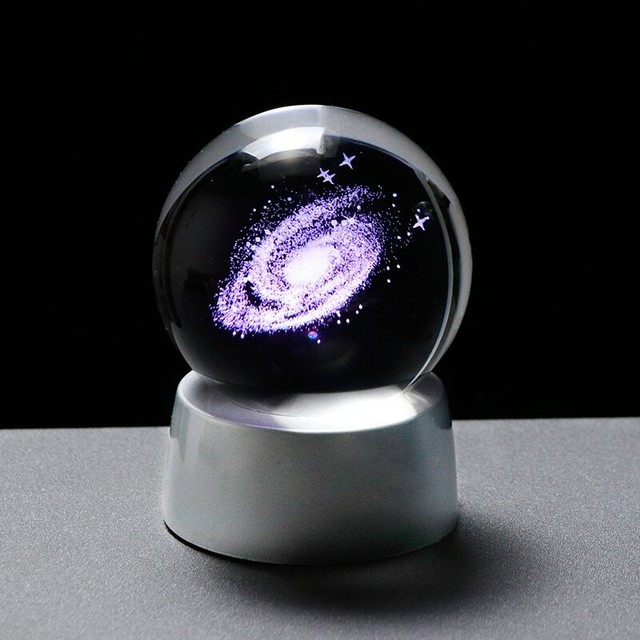 Solar System 3d Led Ball Universe Crystal Planets Mini Astronomy Model Sphere