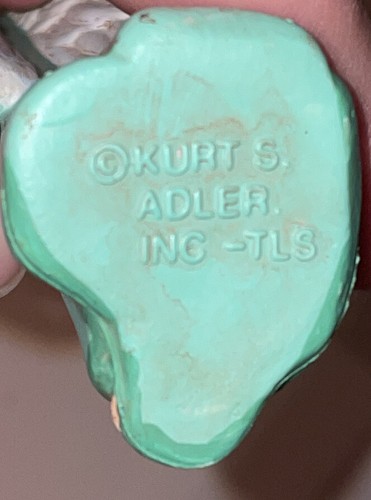 Kurt S Adler 3 Angel Xmas Ornaments Resin - Pink Blue Green 6” Harp Flute Sitar - Picture 7 of 8