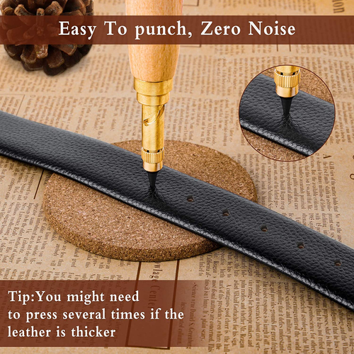 Leder Locher Automatische Lochstanzer Mit 6 Pcs Loch Durchmesser 1-4Mm Von Lochp - Bild 3 von 12