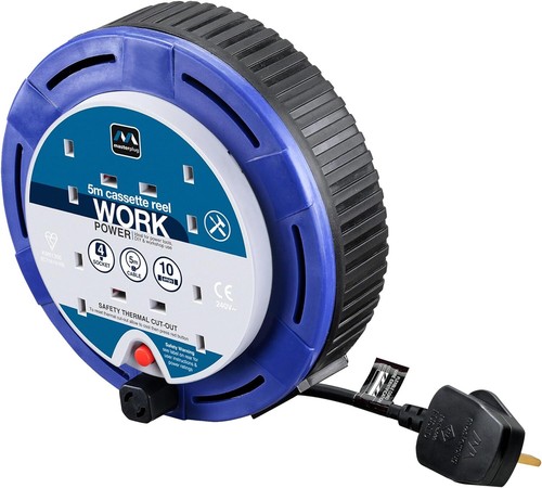 Extensión de carrete de casete Masterplug Socket plomo - Imagen 5 de 5