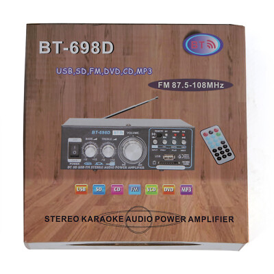 30W DC 12V FM Radio HiFi 2 Kanal Digital Audio Stereo Power Verstärker Auto NEU