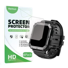 Compatible Smartwatch Screen Protector 6 Pack – HD PET Film for 1.83'' Models