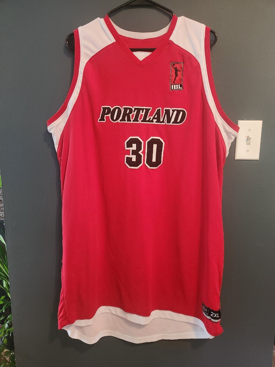 Portland Chinook Rare 2-XL #30 Red IBL Basketball Jersey | eBay