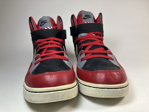 Nike Court Tranxition High Top Sneaker Size 13 Red Black Gold Grey 537328-076 - Picture 9 of 20