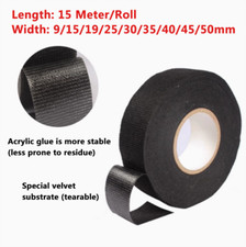 9-50mm Car Wiring Loom Tape Adhesive Cloth Fabric Harness Insulation Electr Tape