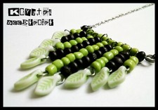 Collar HOJAS - Colgante - Marron y Verde…