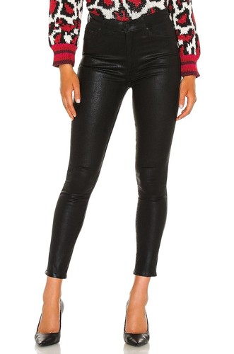 MOTHER The Swooner Coated Ankle Jeans 