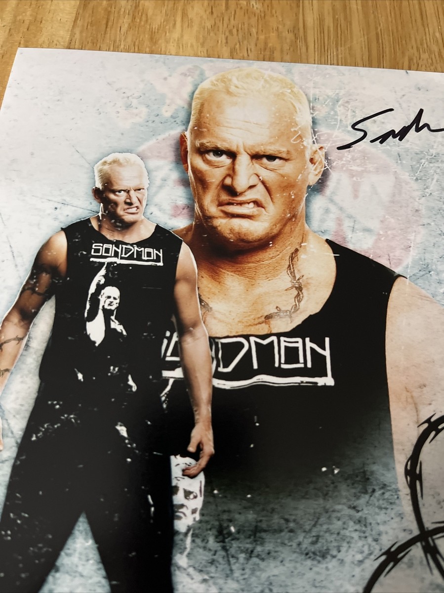 SANDMAN ECW LEGEND WWE WWF WCW WRESTLING SIGNED AUTOGRAPHED 8x10