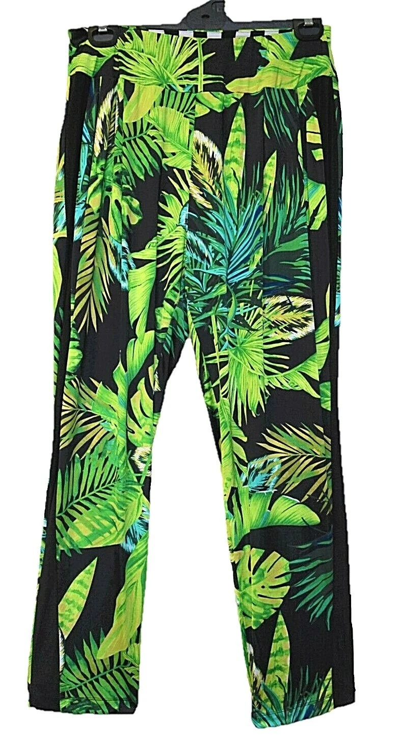 TS TAKING SHAPE plus size XS / 14 Jungle Fever Pants tapered leg stretch NWT!