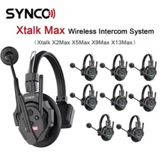 SYNCO XTalk XMax X2 X5 X9 2.4G Full-Duplex Wireless Intercom Headset System 500m