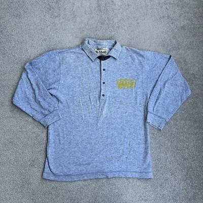 VANS Vintage Poloshirt Polohemd Large Polo Skate Skater Polokragen 14009 Grau - Bild 1 von 4