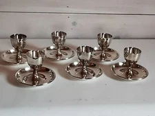 Antique Mappin and Webbs Silver Plated  Egg cups - Elegant!