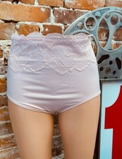 Rhonda Shear Soft Pink Lace Trim Seamless Ahh Brief Panty New Panties