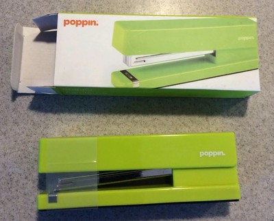 New Poppin Stapler Lime Green Color Modern Look Desk Accessory 20