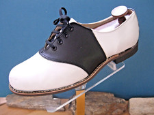 40/50s vintage Pencor Black and White Saddle Shoes US wms 9 1/2 wide