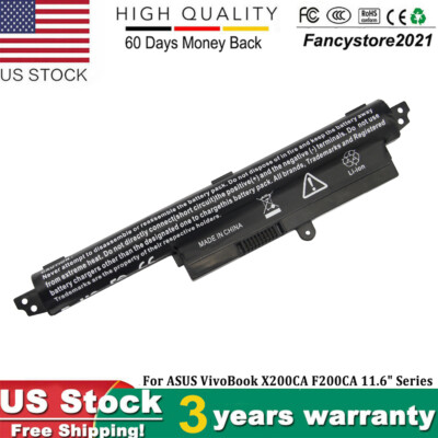 Battery For ASUS VivoBook X200CA X200M X200MA F200CA A31LM9H A31N1302 A31LMH2 US