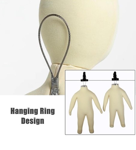 24” Baby Mannequin Poseable Cloth Body Hanging Unisex - Picture 7 of 9