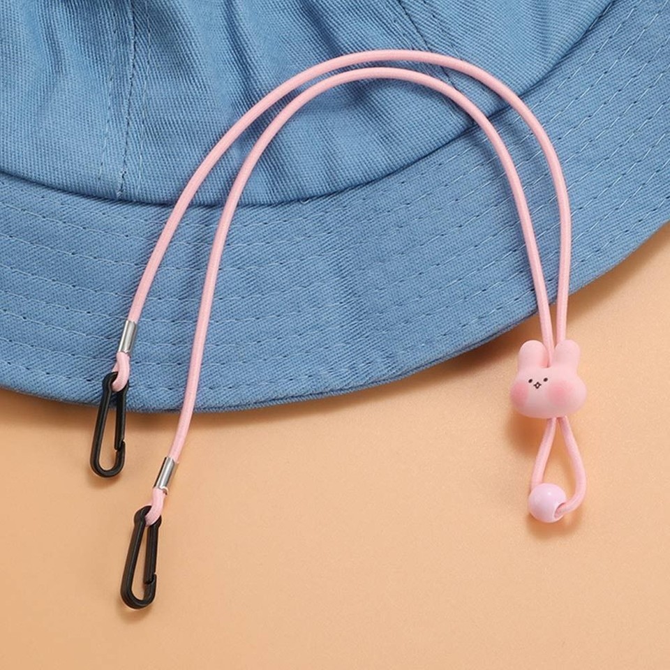 Elastic Hat Chin Cord Antilost Windproof Hat Strap Cartoon Hat Rope