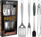 4Pc Heavy Duty Grill Tools Set - Professional Bbq Accessories for Outdoor Use