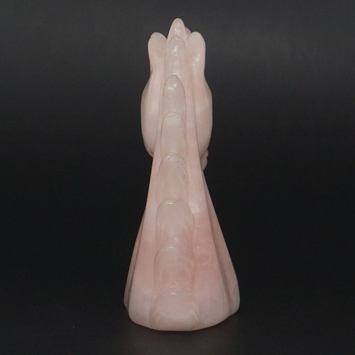 3" Unicorn Head Natural Rose Quartz Crystal Carved Healing Figurine Decor #28 - Picture 6 of 6