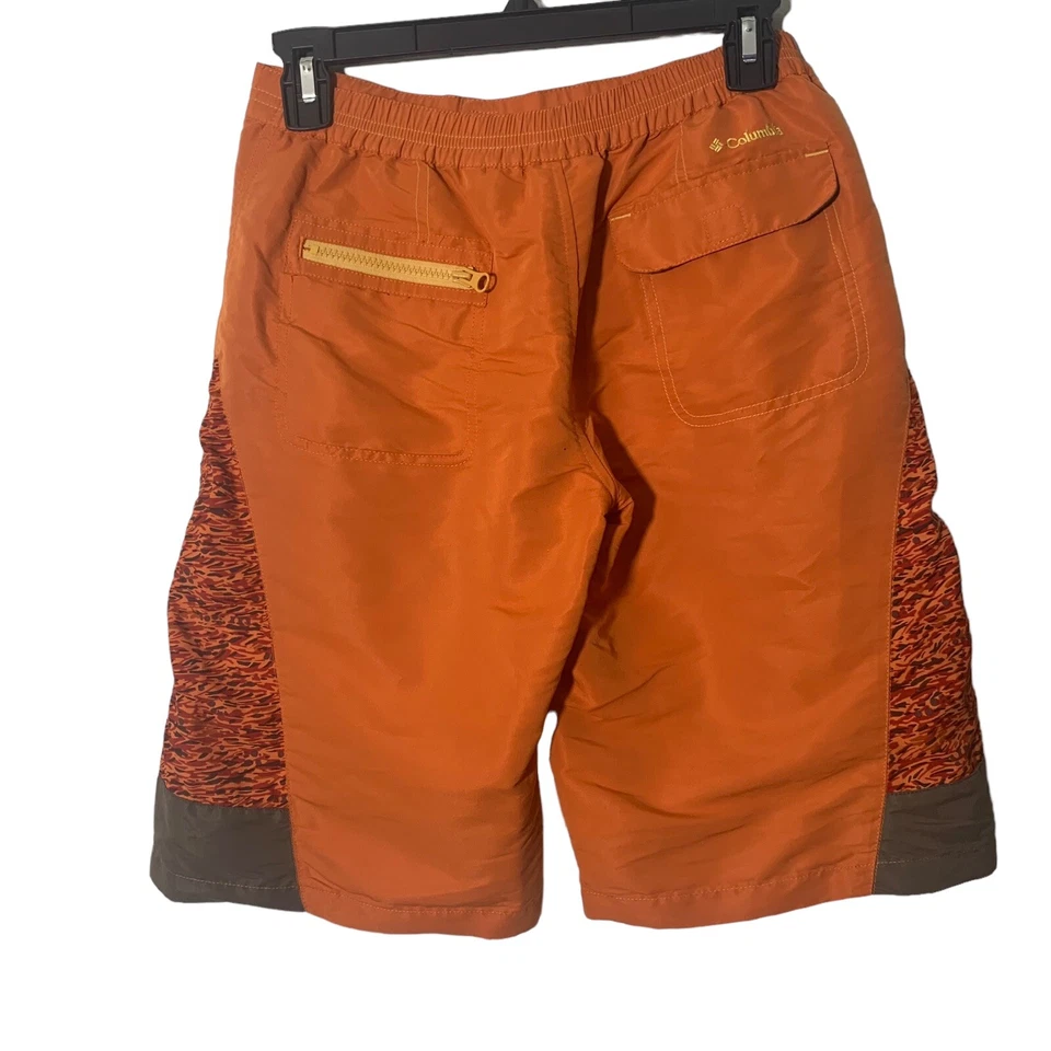男式哥伦比亚钓鱼划船泳裤短裤橙色对比印花中号 — 第 2/4 张图片