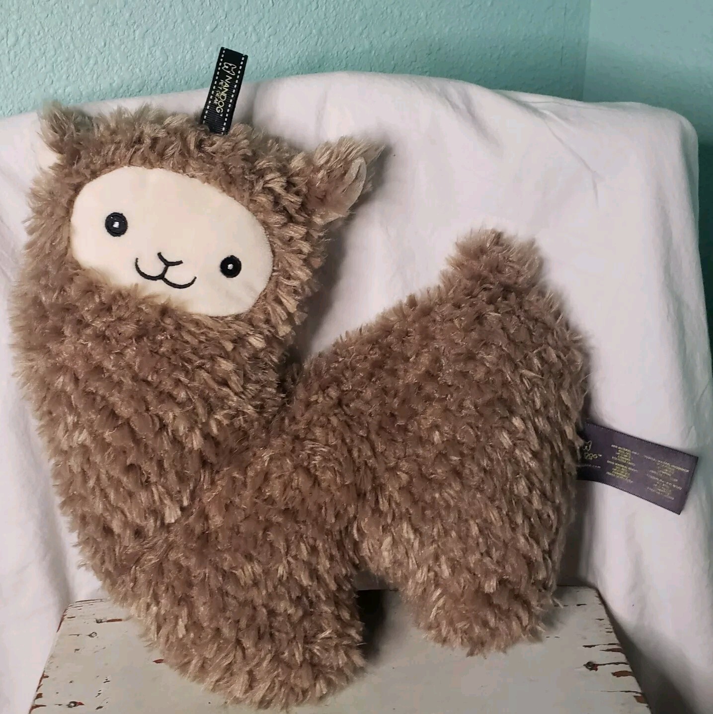 NANDOG PET GEAR ~ Llama/Alpaca ~  Squeaky, fluffy Dog Toy!  Adorable!  12