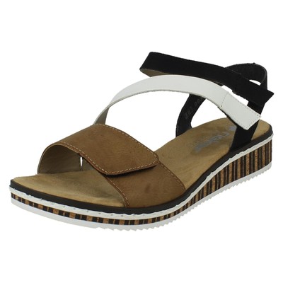 Ladies Rieker Strappy Summer Sandals - V3670
