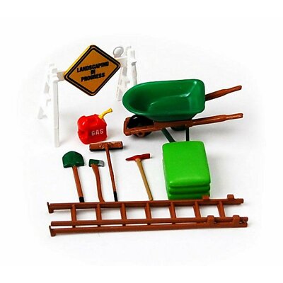 1:24 Landschaftsbau Zubehör Set von HobbyGear HG16053 Modell Display