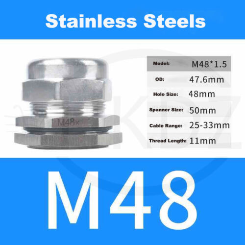 Kabelverschraubung PG7-PG63 Metrisch Metal Verschraubung M10-M100 Edelstahl IP68 - Bild 83 von 118