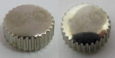Crown for watch in chrome plated 5.4 millimeters fit stem 1.2 mm  tap 7 
