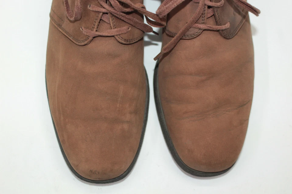 TOD'S Hombre Zapatos Talla 7 Europa 39 Piel ante Marrón S9264 - Imagen 3 de 4