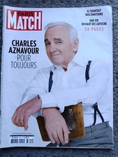 Charles Aznavour - Magazine Paris Match Octobre 2018