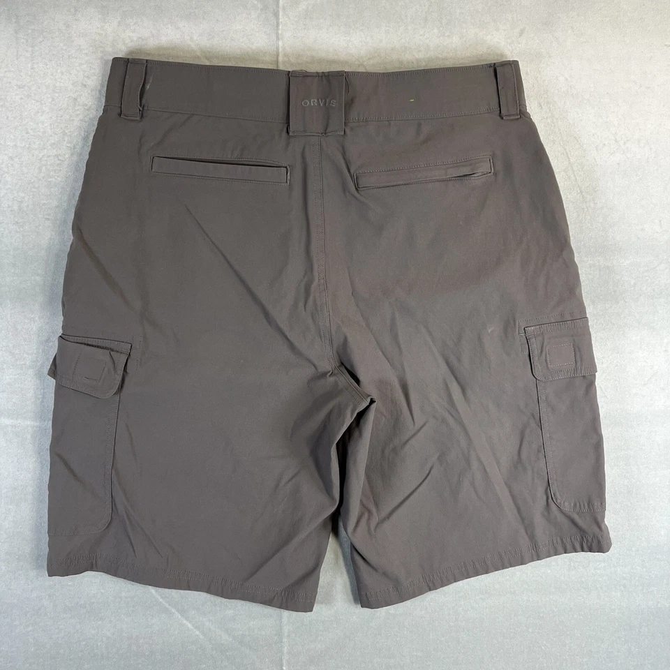 Pantalones Cortos Carga Orvis Tech Para Hombre 34 Gris Secado Rápido Elastizados Rendimiento Exterior Foto 2 de 4