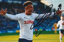 Callum Robinson Hand Signed Preston North End 6x4 Photo Football Autograph