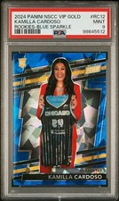 2024 Panini VIP PSA 9 Kamilla Cardoso Blue Sparkle /124 Rookie Card COLOR MATCH