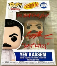 Larry Thomas signed autograph Seinfeld Soup Nazi Funko Pop NO SOUP FOR YOU! JSA
