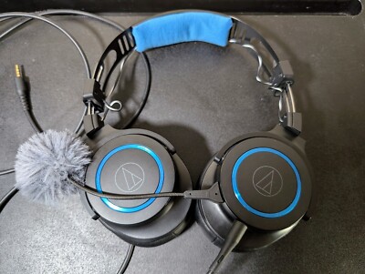 Audio-Technica ATH-G1 Premium Gaming Headset with new earpads and deadcat