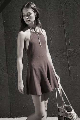 Free People seashell Knitted romper in coral pink XS - Picture 2 of 7