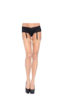 Leg Avenue Sheer Elastic Top Thigh High Stockings Hosiery One Size 90 -165 lbs.
