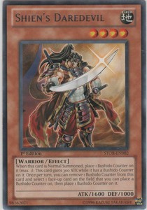 Shien's Daredevil - STOR-EN082 - Rare - 1st Edition x3 - Near Mint