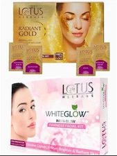 Lotus Golden + White Glow Facial kit 34Gm + 40Gm  super combo pack