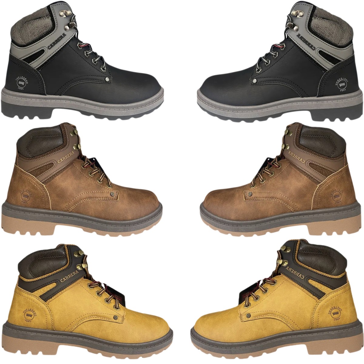 Scarpe Uomo Invernali Carrera Stivaletti Comodi Anfibi Imbottiti