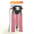 Halloween Pirate Kids Costume Accessories by Creatology Suspenders Eye patch 3-8