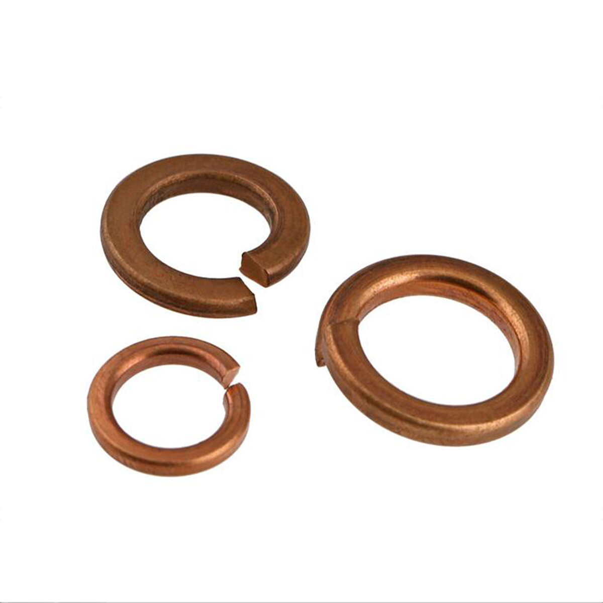 Brass Spring Washers Split Lock Washer Ring Gasket Copper M3 M4 M5 M6 ...