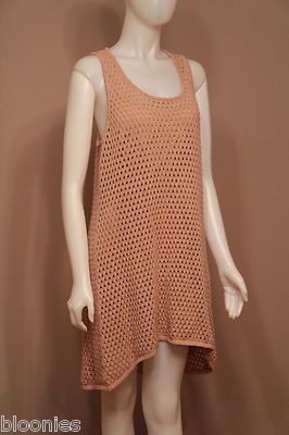 C&C California Beige Crochet Overlay Dress Large L | eBay