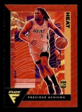 2020-21 Panini Flux Asia Red Wave #218 Precious Achiuwa heat Rookie