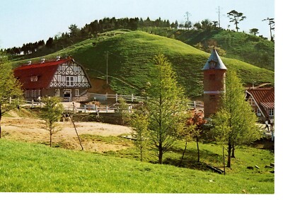 Ansichtskarte  beschrieben Japan Fachwerkhaus am Mount Rokko