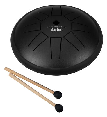 Sela SE 352 Melody Tongue Drum 5,5'' C Major Black 14 cm Mallets Schlägel Tasche